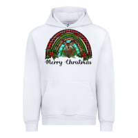 White reindeer rainbow christmas Urban Hoodie - RanaPortraitStore
