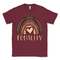Burgundy equality melanin rainbow Classic Tee - OliviaCreatesArt