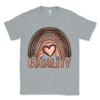 Heather Grey equality melanin rainbow Classic Tee - OliviaCreatesArt