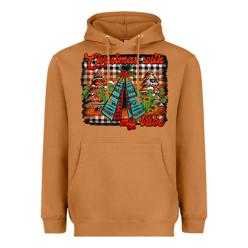 Christmas With My Tribe Heavyweight Hoodie by Jasminsmagicworld | Teevron