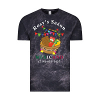 Cloud Black logo for rosys saon mexicano Vintage Tee - CowhideDigitalArt