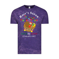 Cloud Purple logo for rosys saon mexicano Vintage Tee - CowhideDigitalArt