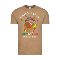 Vintage Coffee logo for rosys saon mexicano Vintage Tee - CowhideDigitalArt