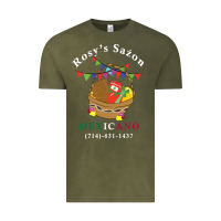 Vintage Olive logo for rosys saon mexicano Vintage Tee - CowhideDigitalArt