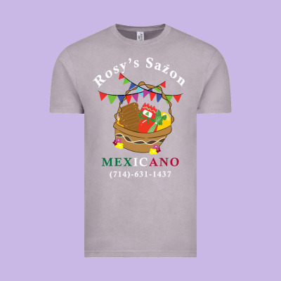 Logo For Rosys Saon Mexicano Vintage Tee Designed By Cowhidedigitalart