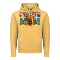 Vintage Mustard chicken mom Vintage Hoodie - LillyAllenDesigns