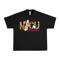 Black Nicu Mama Urban Heavy Tee - CowhideDigitalArt