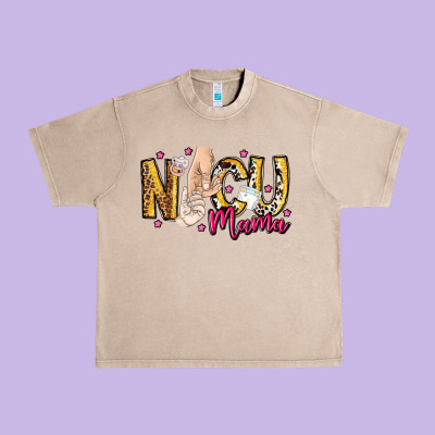 Nicu Mama Urban Heavy Tee Designed By Cowhidedigitalart