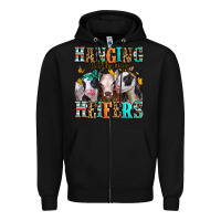 Black hanging with my heifers Zipper Hoodie - Jasminsmagicworld