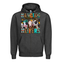 Charcoal Heather hanging with my heifers Zipper Hoodie - Jasminsmagicworld