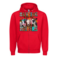 Red hanging with my heifers Zipper Hoodie - Jasminsmagicworld