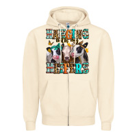 Sandshell hanging with my heifers Zipper Hoodie - Jasminsmagicworld