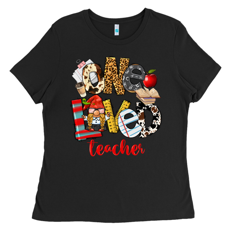 One Loved Teacher Ladies Tee by FaDigitalArtStudio | Teevron
