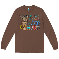 Chestnut just a latte moody Long Sleeve Tee - CowhideDigitalArt