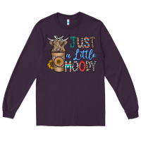 Plum just a latte moody Long Sleeve Tee - CowhideDigitalArt