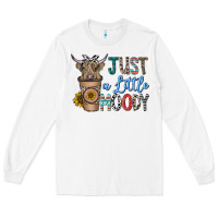 White just a latte moody Long Sleeve Tee - CowhideDigitalArt