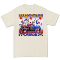 Bone Fourth Of July Truck American Flag Premium Tee - FaDigitalArtStudio