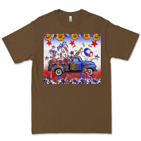 Fourth Of July Truck American Flag Premium Tee | Teevron