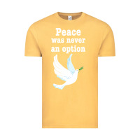 Vintage Mustard Peace Was Never An Option Vintage Tee - Bettercallsaul