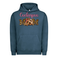 Pigment Midnight Navy Cockapoo Mom Urban Hoodie - Jasminsmagicworld