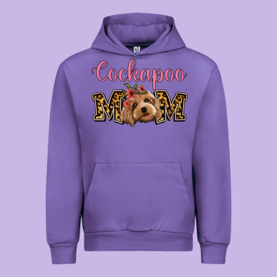 Cockapoo Mom Urban Hoodie Designed By Jasminsmagicworld