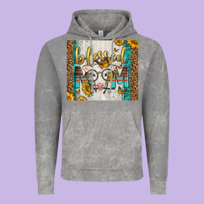 Western Blessed Mom Baby Calf Vintage Hoodie Designed By Lillyallendesigns