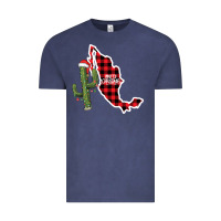 Vintage Denim Merry Christmas Vintage Tee - CowhideDigitalArt