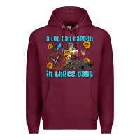 Burgundy easter a lot can happen in three days western sunflowers Premium Hoodie - Artiststas