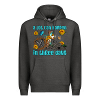 Charcoal Heather easter a lot can happen in three days western sunflowers Premium Hoodie - Artiststas