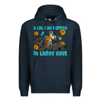 Navy easter a lot can happen in three days western sunflowers Premium Hoodie - Artiststas