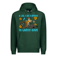 Sports Green easter a lot can happen in three days western sunflowers Premium Hoodie - Artiststas