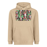 Mushroom baby cow floral aztec background Heavyweight Hoodie - Jasminsmagicworld