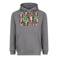 Storm baby cow floral aztec background Heavyweight Hoodie - Jasminsmagicworld