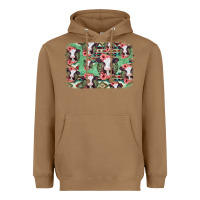 Toasted Coconut baby cow floral aztec background Heavyweight Hoodie - Jasminsmagicworld