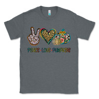 Charcoal Heather Peace Love Pumkins Classic Tee - Jasminsmagicworld