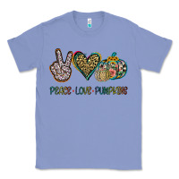 Colony Blue Peace Love Pumkins Classic Tee - Jasminsmagicworld