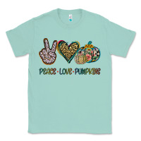 Seafoam Peace Love Pumkins Classic Tee - Jasminsmagicworld