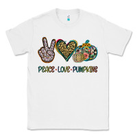 White Peace Love Pumkins Classic Tee - Jasminsmagicworld