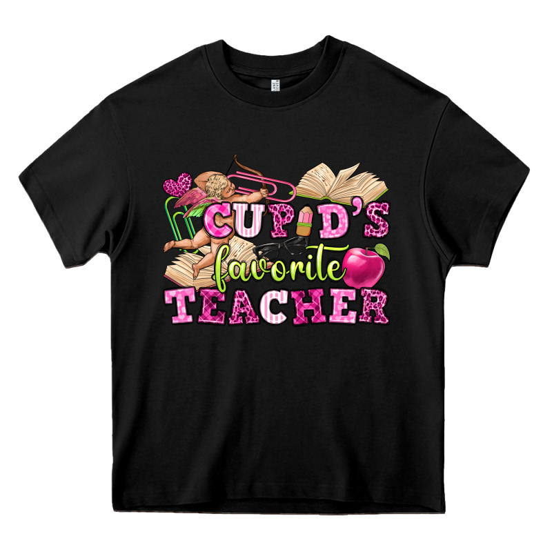 Cupid's Favorite Teacher Heavy Core Tee by OliviaCreatesArt | Teevron