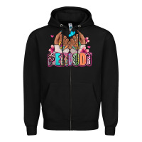 Black Periodt afro woman nail art Zipper Hoodie - RanaPortraitStore