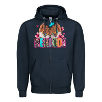 Navy Periodt afro woman nail art Zipper Hoodie - RanaPortraitStore