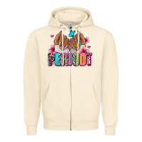 Sandshell Periodt afro woman nail art Zipper Hoodie - RanaPortraitStore