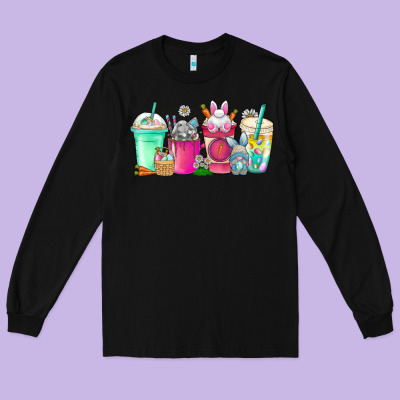 Easter Day Coffee Long Sleeve Tee Designed By Cowhidedigitalart