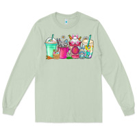 Matcha easter day coffee Long Sleeve Tee - CowhideDigitalArt