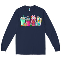 Navy easter day coffee Long Sleeve Tee - CowhideDigitalArt
