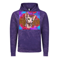 Cloud Purple purple glitter roses sphynx cat Vintage Hoodie - LillyAllenDesigns