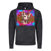 Purple Glitter Roses Sphynx Cat Vintage Hoodie | Teevron
