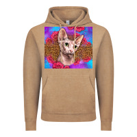 Vintage Coffee purple glitter roses sphynx cat Vintage Hoodie - LillyAllenDesigns
