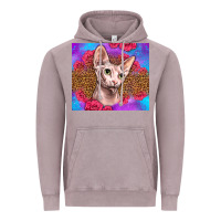 Vintage Zinc purple glitter roses sphynx cat Vintage Hoodie - LillyAllenDesigns