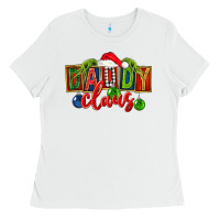White Christmas daddy Claus Ladies Tee - FaDigitalArtStudio